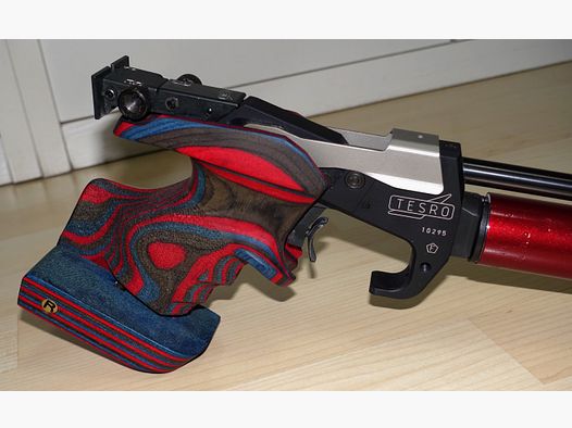 Tesro Pressluft Matchpistole PA10 / Top Zustand mit Zubehör