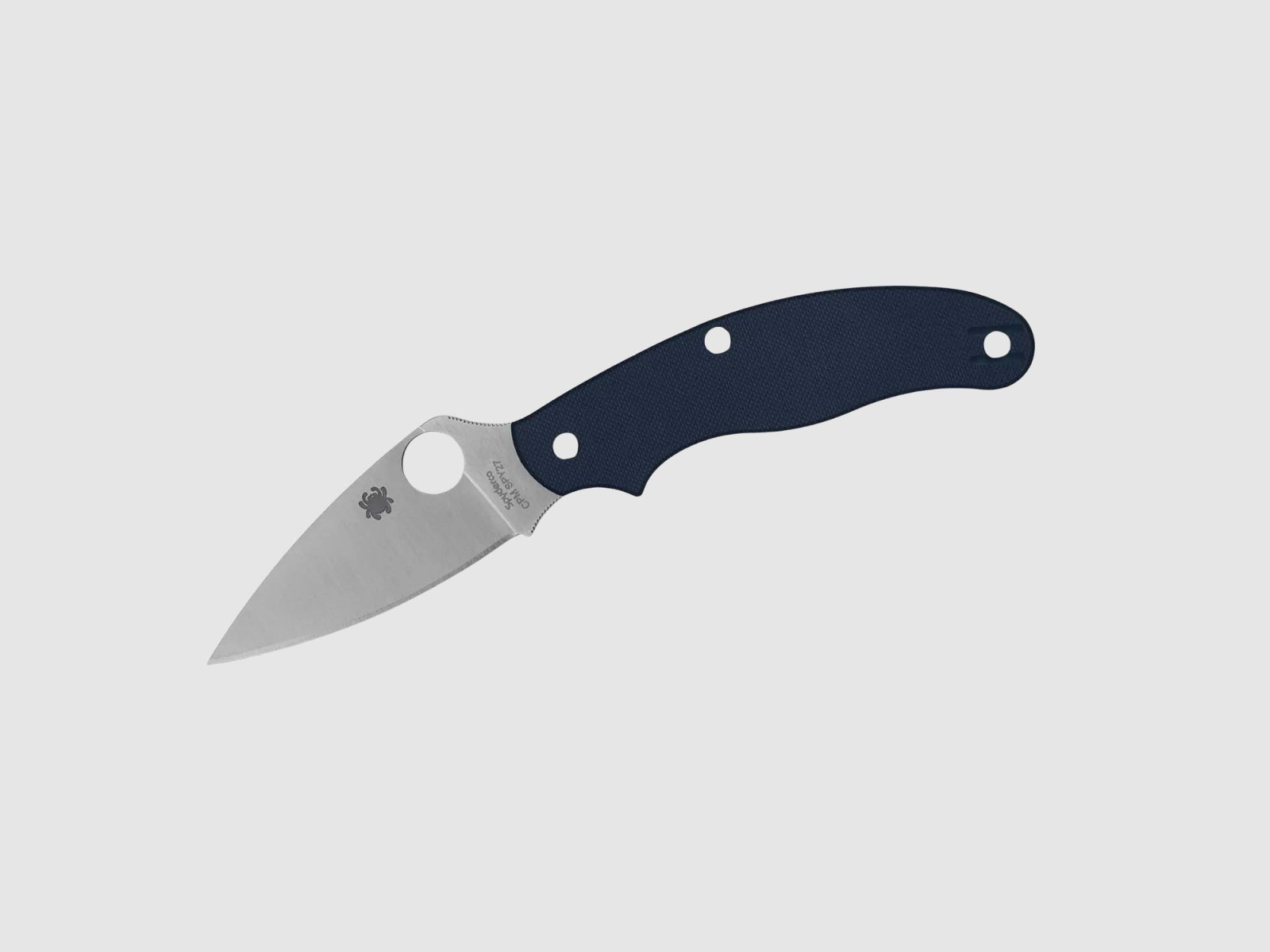 Spyderco UK Penknife Cobalt Blue G10 CPM-SPY27 PlainEdge
