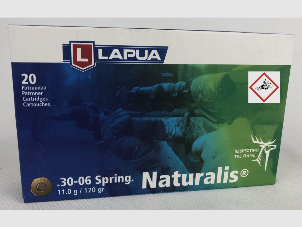 Lapua Büchsenpatrone .30-06 Naturalis 170grs