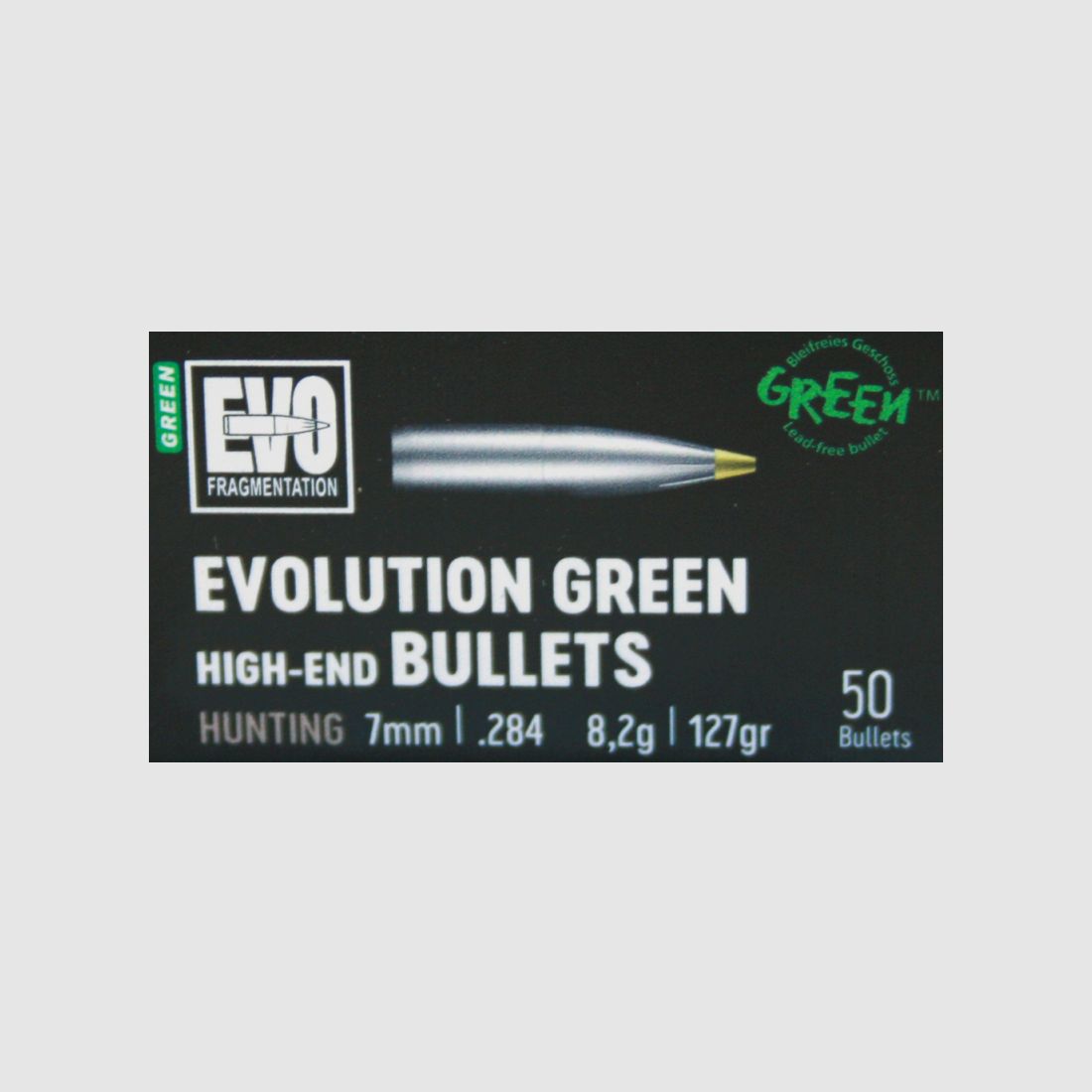 50 Stück NEUE RWS Geschosse - EVO-GREEN bleifrei 7mm .284 - 127gr 8,2g #2318520 Teilzerleger SONDERP