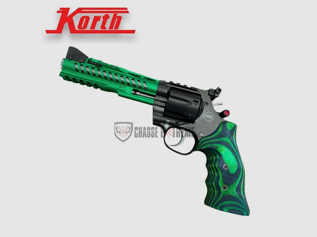 Revolver KORTH Super Sport GTA Grün 6'' Jim Wilson Griff Schwarz&Grün Kal. 357 Mag mit Performance-Kit, Bild 3 von 4