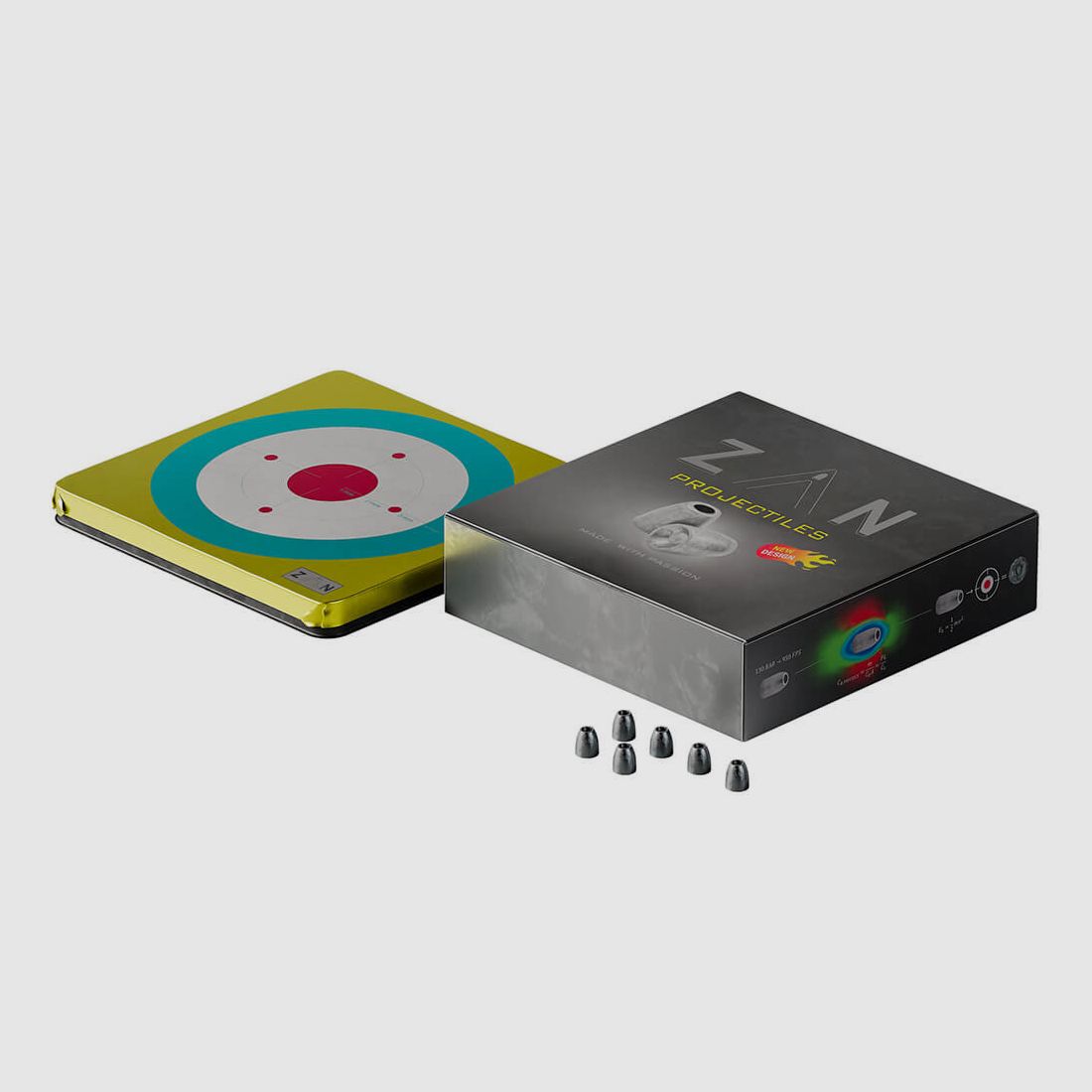 ZAN Projectielen Geweerpatronen ZAN 5,5 mm HP 40 grain (.218), afbeelding 3 van 4