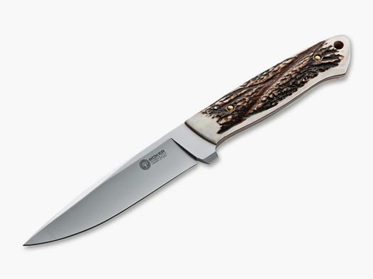 ARBOLITO RONZO CORNO DI CERVO Messer Hirschhorn Fodero in pelle