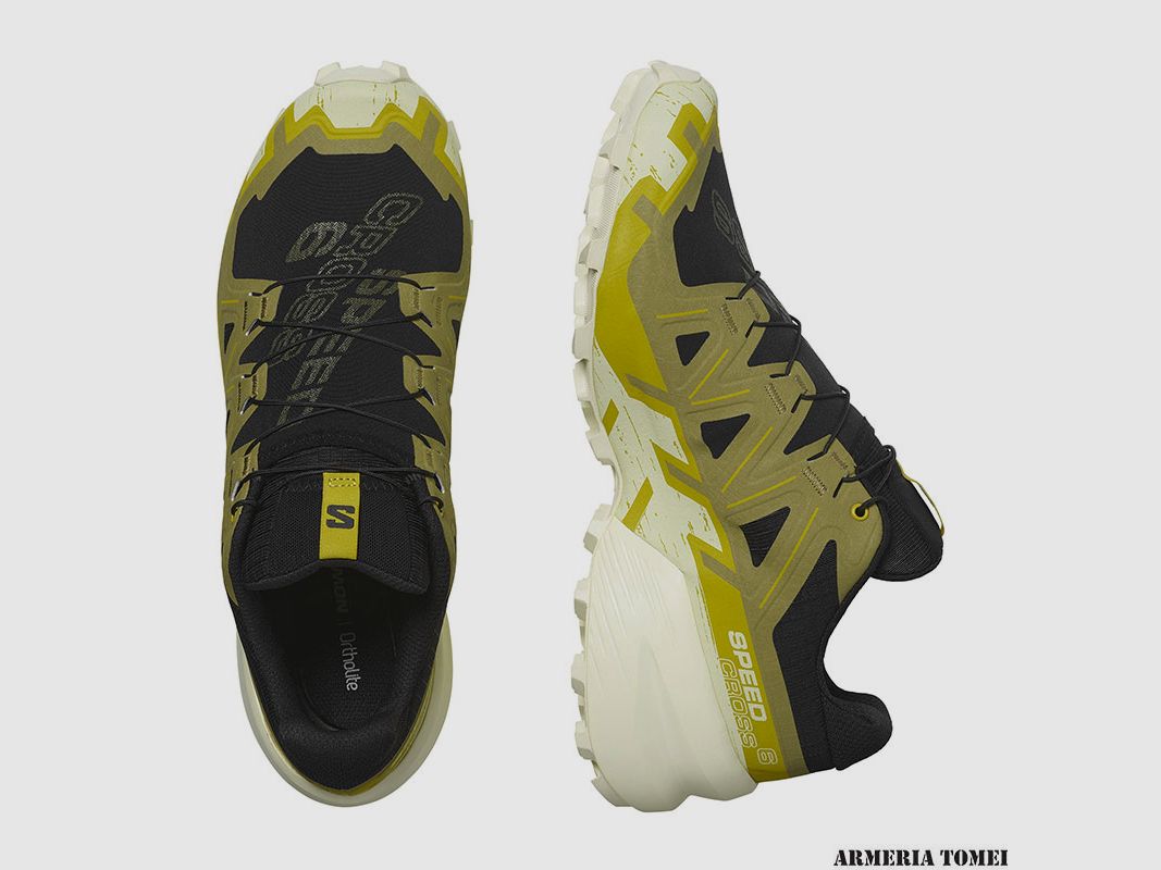 SALOMON – MAN – SPEEDCROSS 6 Black / Cress Green / Transparent Yellow, image 6 of 8
