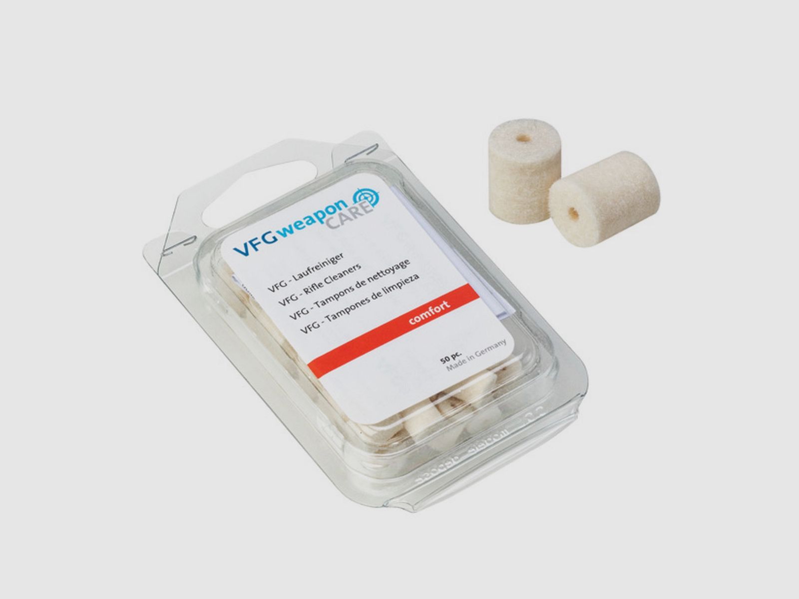 VFG 342627 kal. 9 mm loopreiniger voor geweren Comfort 40 stuks