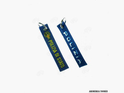 POLICE – EMBROIDERED FABRIC KEYCHAIN