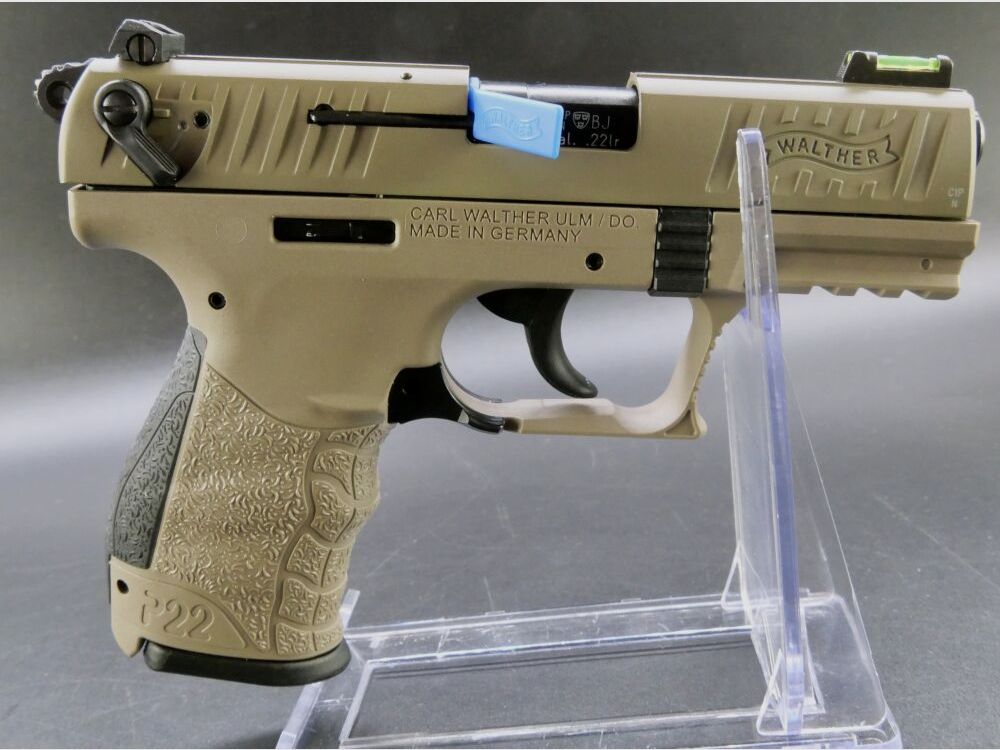 Vorführwaffe P22 QD 3,42" FDE .22lr	 .22lr