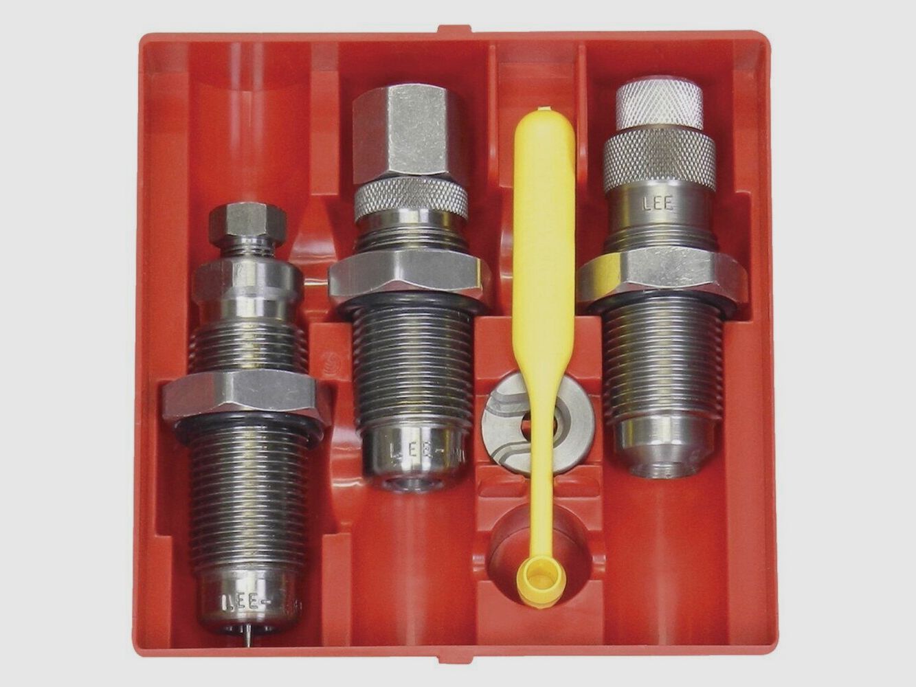 Set aus 3 Hartmetallwerkzeugen für Kurzwaffenkaliber – Lee Precision .38 Colt Short, Bild 2 von 2