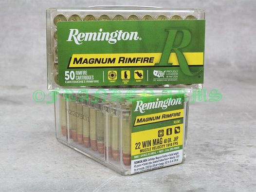 Remington	 .22WinMag. JHP 40gr. 2,6g 50Stück Staffelpreise
