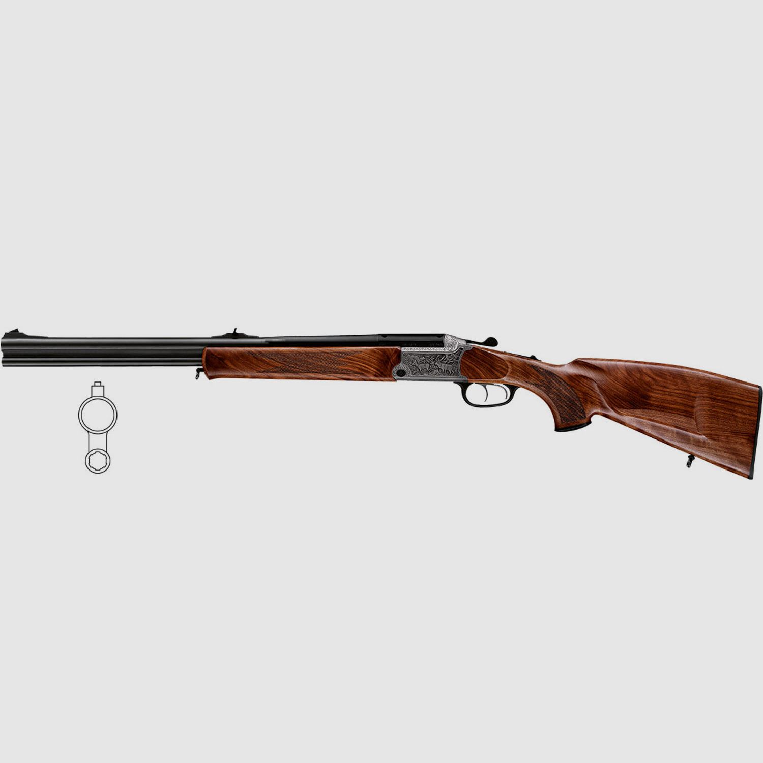 Blaser BBF95 Luxus SHK:4 Gravur: links-Rehwild & rechts-Schwarzwild