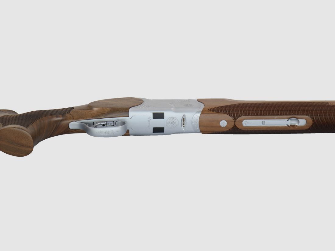  Huglu  Bockdoppelflinte Victor Silber 76cm