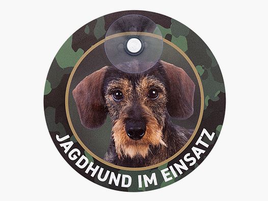 Wilde Hilde Original Autoschild Dackel im Einsatz