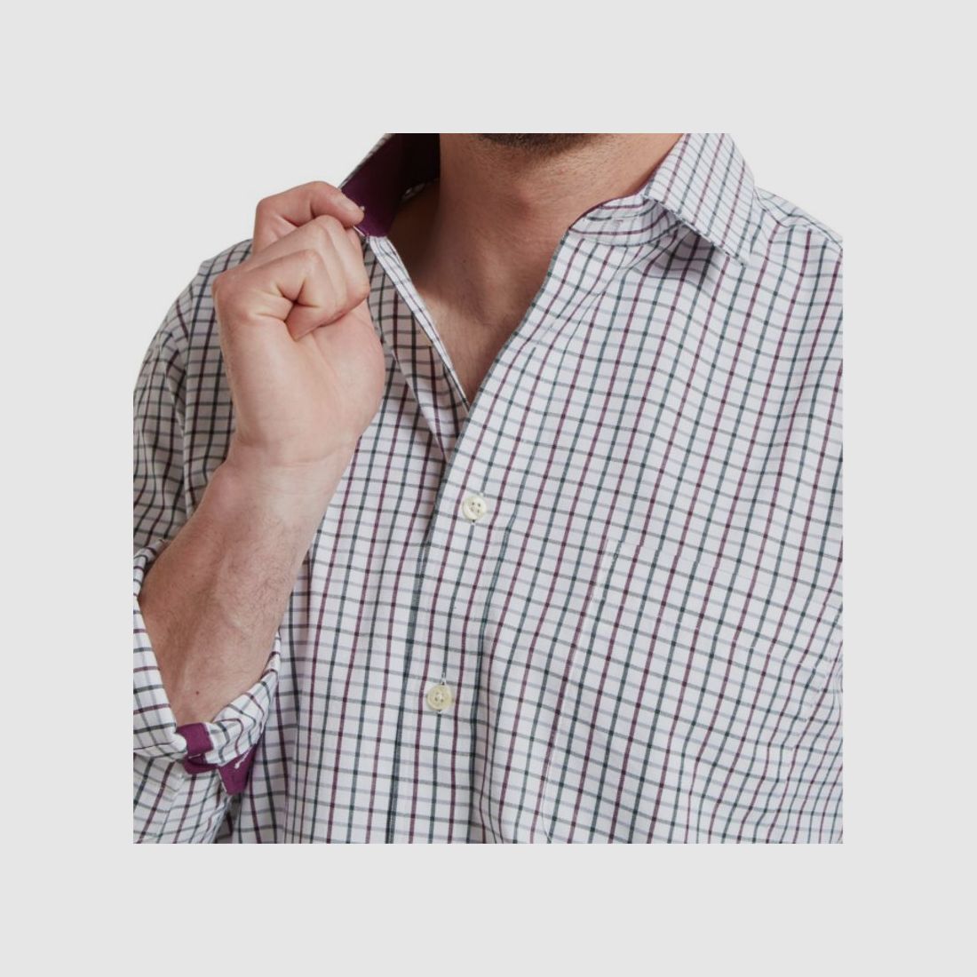 Schöffel H-Shirt Milton Tailored | plum/botanical green, image 8 of 8