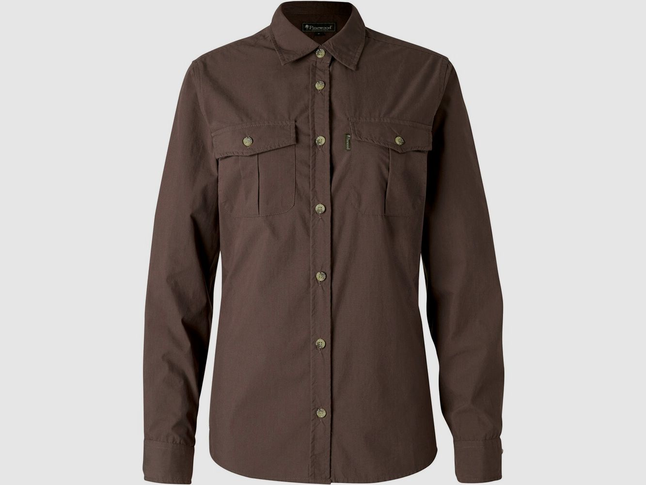Pinewood InsectSafe Poplin Bluzka (Ciemna Oliwka), zdjęcie 1 z 6