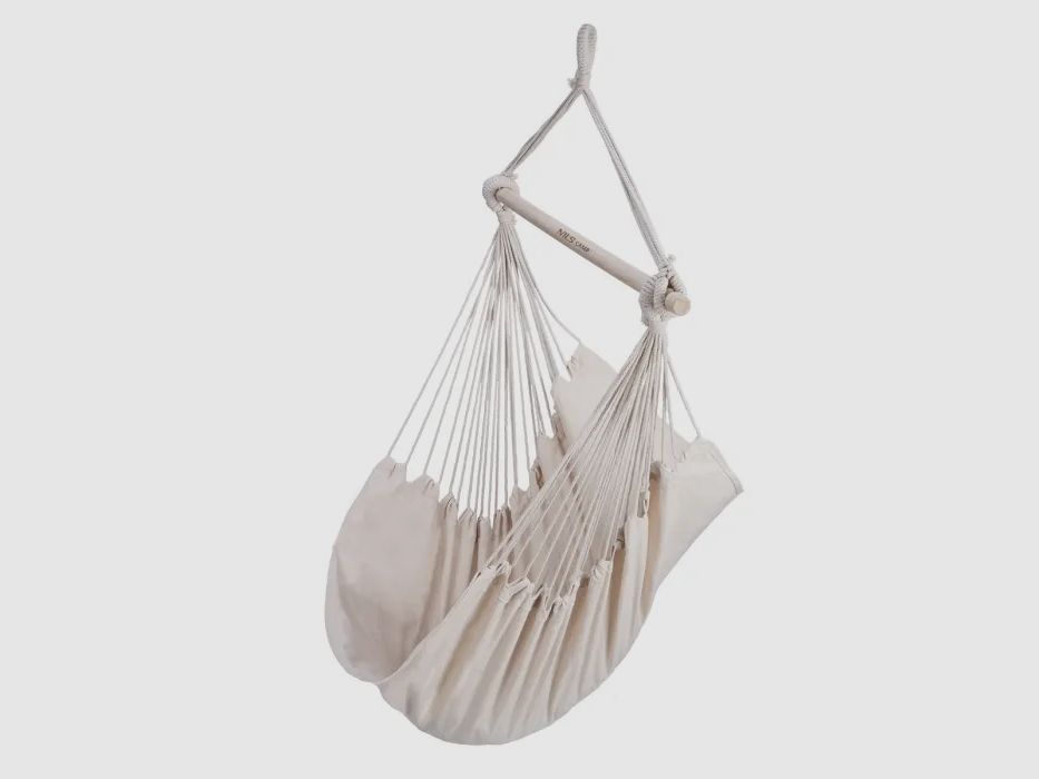 NC0033 Sedia a sospensione 130x100cm Beige Nils Camp