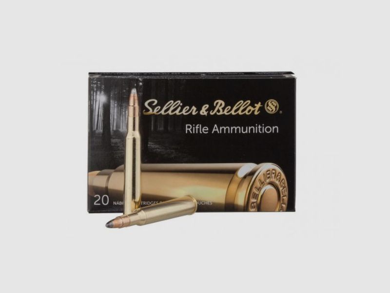 SELLIER & BELLOT RIFLE CARTRIDGES - 7x65R SPCE - 173G - 20 CARTRIDGES