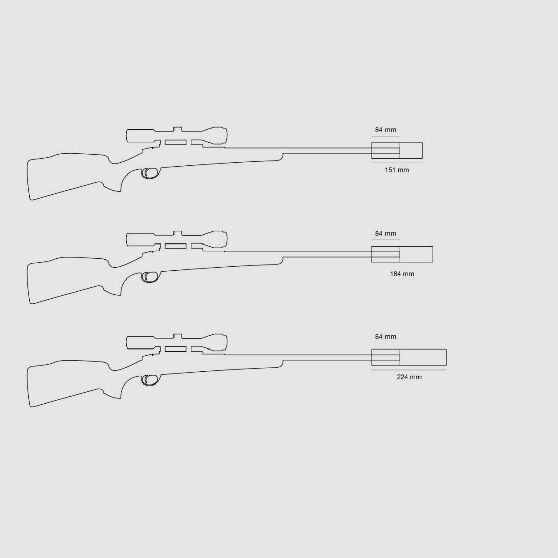 Hausken Jakt JD224 XTRM MKII -Teleskop