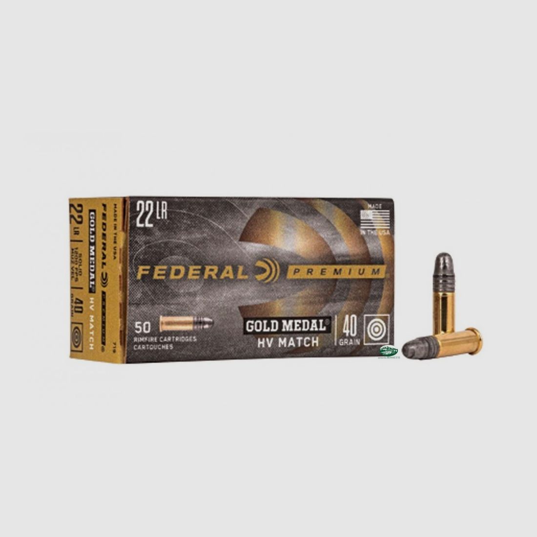 FEDERAL Munition Gold Medal Target 22lr 40gr 711B