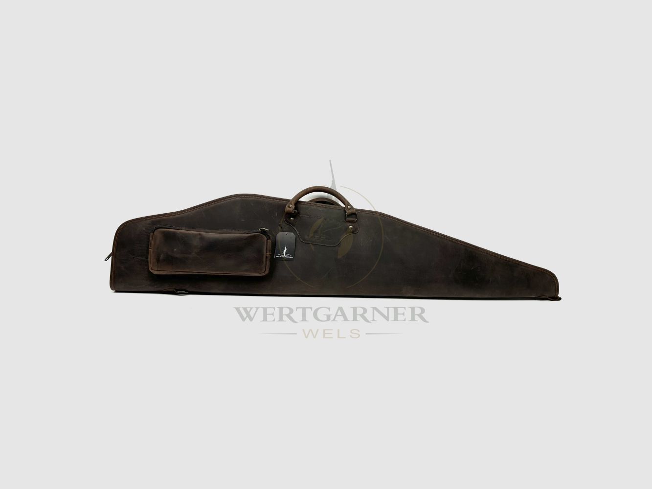 Wertgarner Gewehrfutteral mit Tasche Leder, Bild 1 von 4