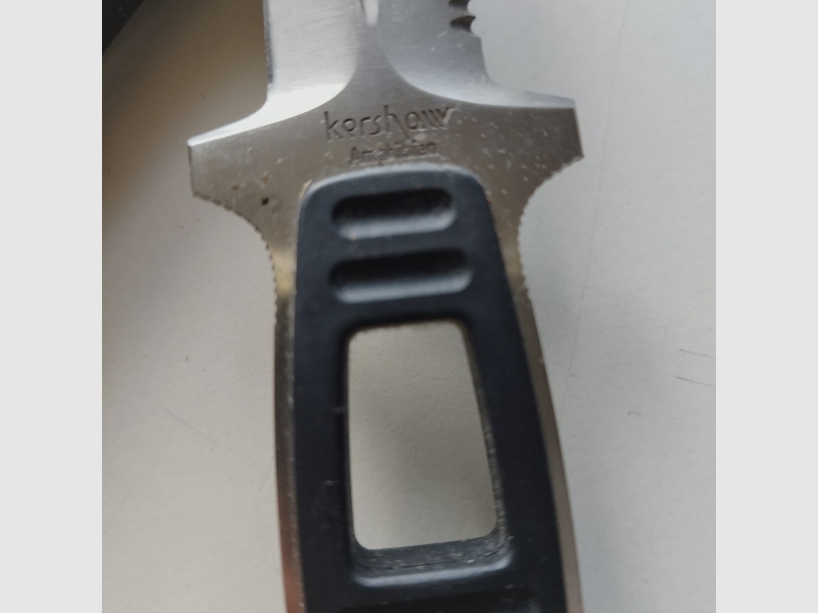 Hochwertiges Taucher-Messer Kershaw 1006 Japan mit Leder-Clip Scheide, Bild 4 von 7