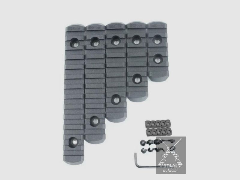 M-Lok-auf-Picatinny-Schiene, Slots (MGPCQB) – 5 Stk.