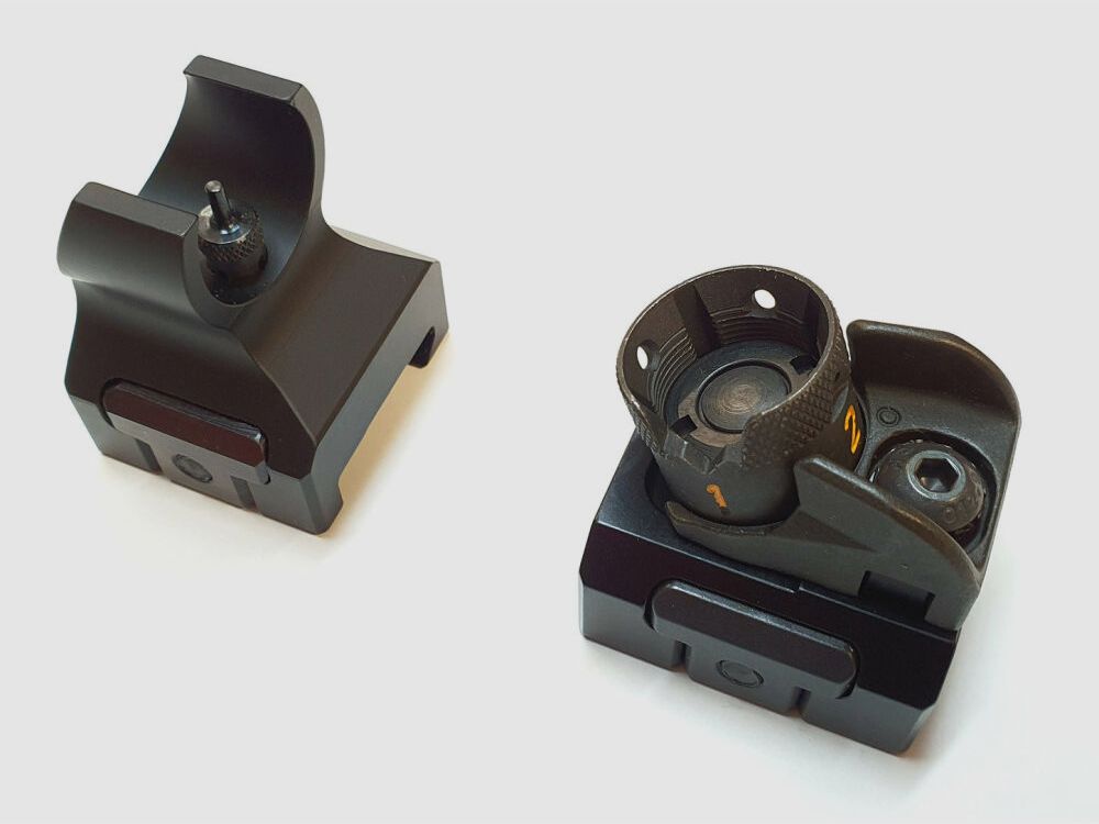 WFN Svizzera Set di mirino WFN svizzero con mirino a tamburo Heckler & Koch per Picatinny ad esempio MR308 / MR223 ecc.