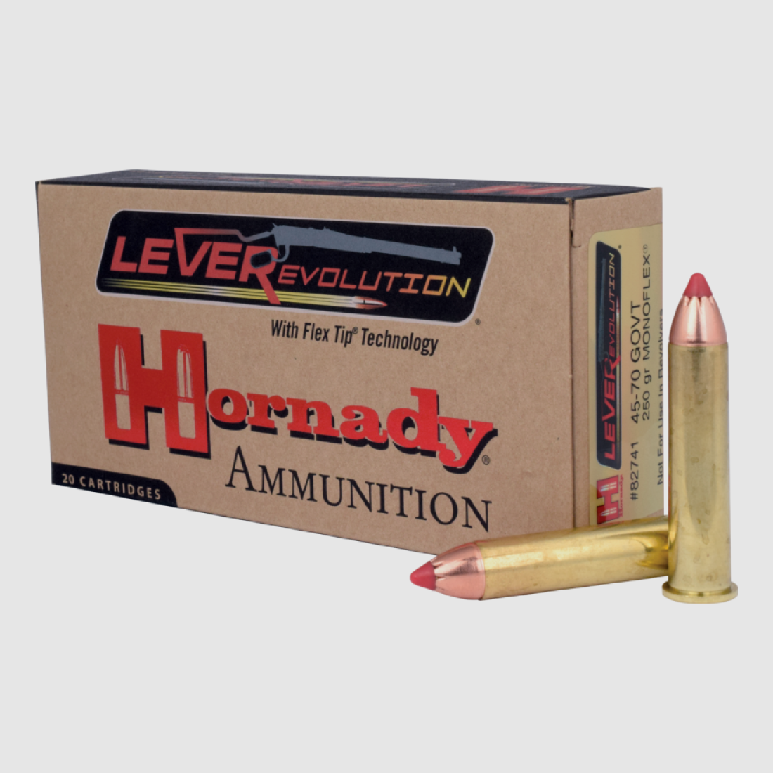 45-70 Gov Hornady LEVEREVOLUTION® 250 gr MONOFLEX® VE20