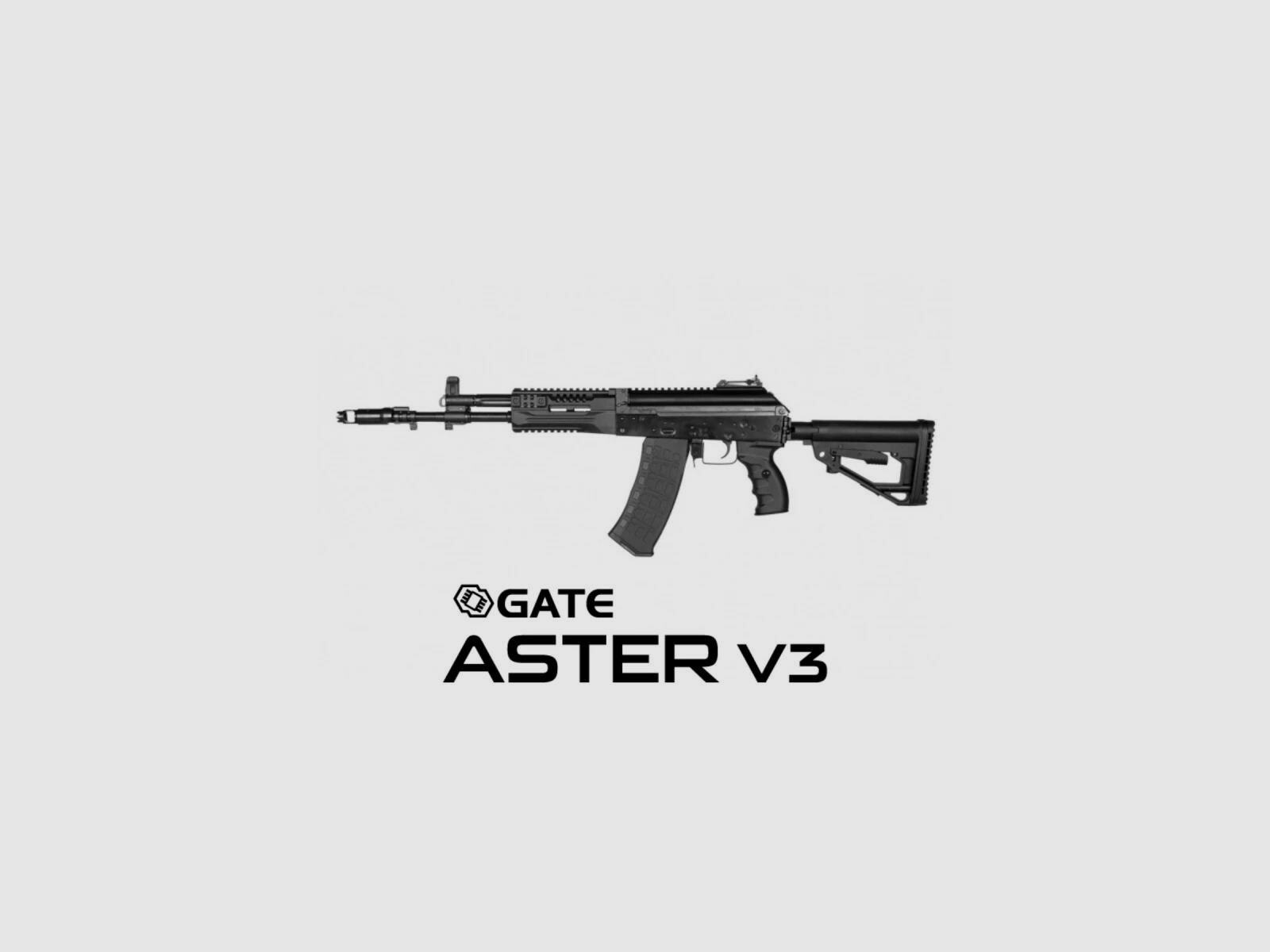 AK12 Essential Steel Version with Gate Aster V3 free from 18 Black | E&L