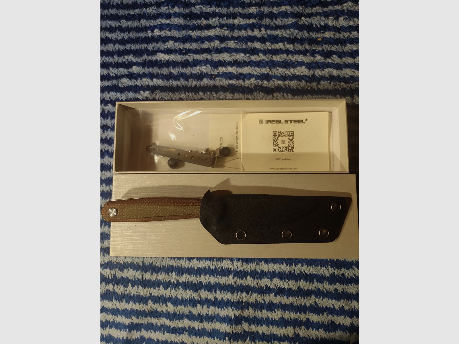 EDC knife Real Steel Dex Natural Micarta handle