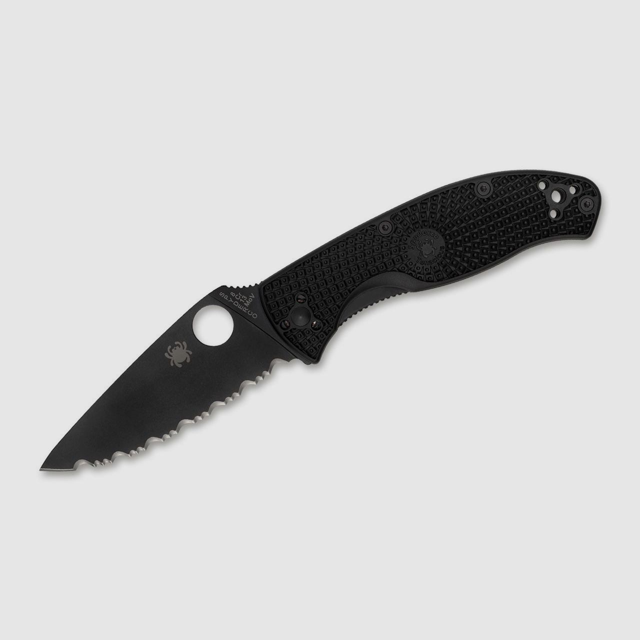 Nóż składany Tenacious Lightweight Black Serrated