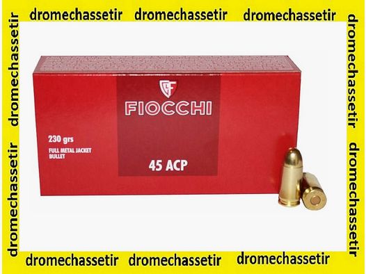 Boite 50 cartouches Fiocchi, 45 acp , 230 grains FMJRN