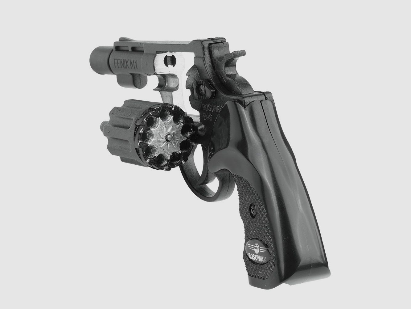 Rewolwer hukowy Rosomak mod. FENIX M1 - 9-strzałowy - 6 mm Long / 6 mm Short - Czarny, zdjęcie 3 z 6
