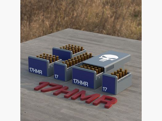 Filamelt Munitionsbox / Ammo .17 HMR – Patronenbox für 50 Schuss, Made in Germany