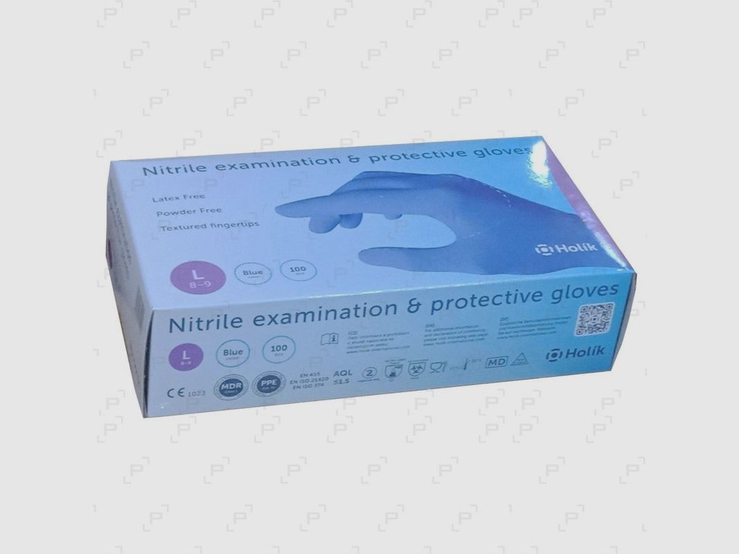 Box mit 100 Einweg-Handschuhen aus lebensmittelechtem Nitril, Bild 1 von 2