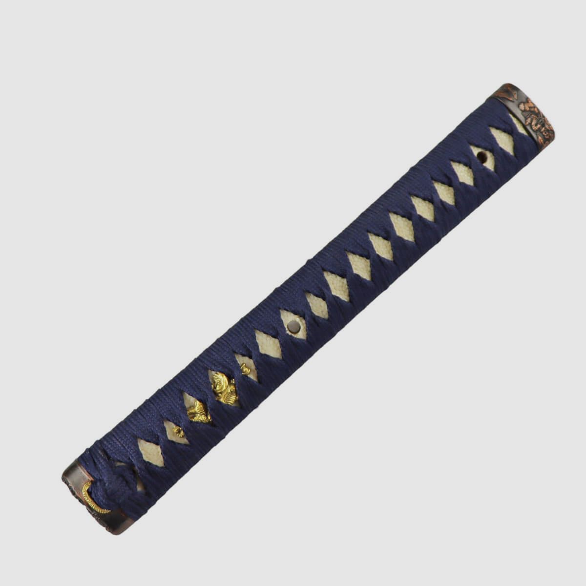Tsuka Schwertgriff für Katana mit blauer Ito