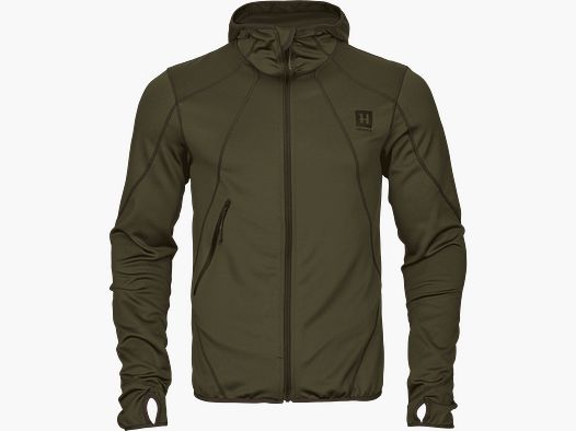 Härkila Deer Stalker Full-Zip Fleece Hoodie Herren Willow green, M