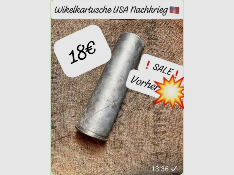 105mm Wikelkartusche Amy Inert Flak Panzer Granate Munition