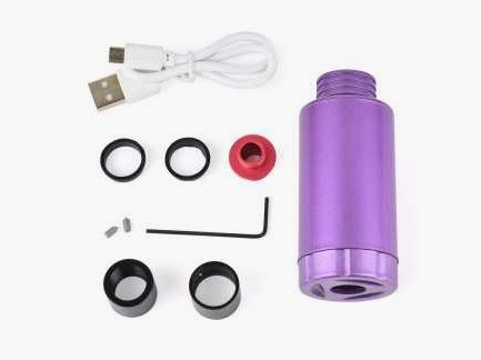 J-TAC "Lightweight" 'Spitfire' Universal Muzzleflash- & Tracerunit (14mm, 11mm Gewindeadapter) - "Purple"