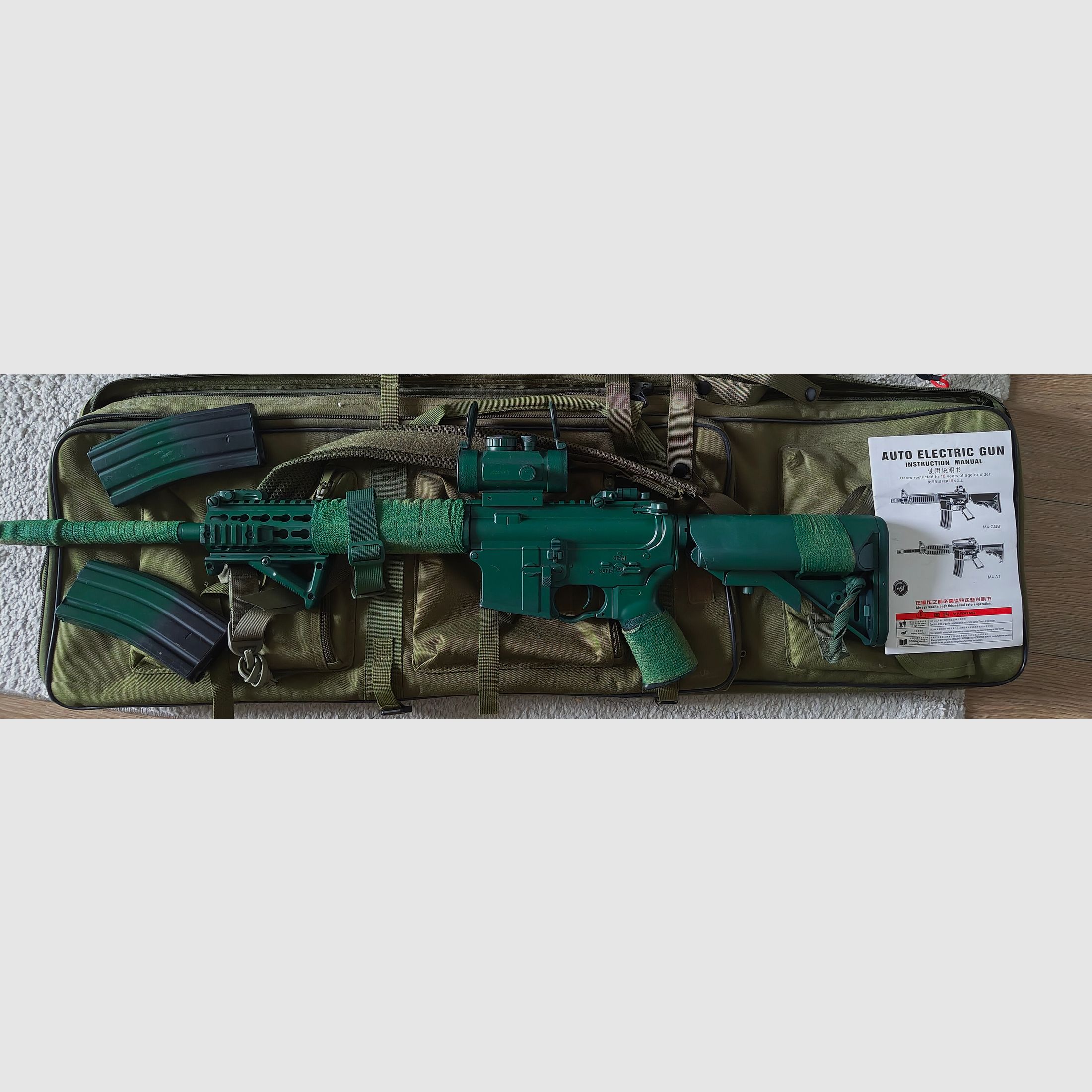 Airsoft mit viel Zubehör