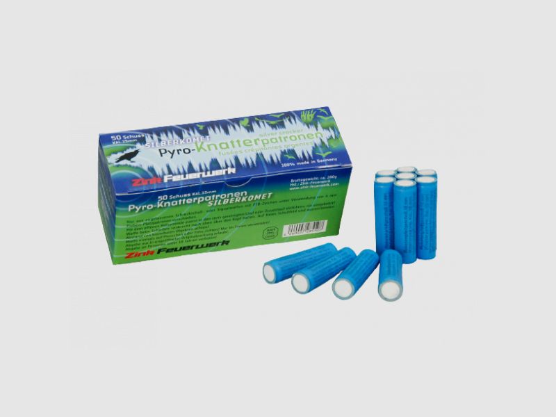 ZINK PYRO-KNATTERPATRONEN SILBERKOMET - 15 MM - 50 SCHUSS