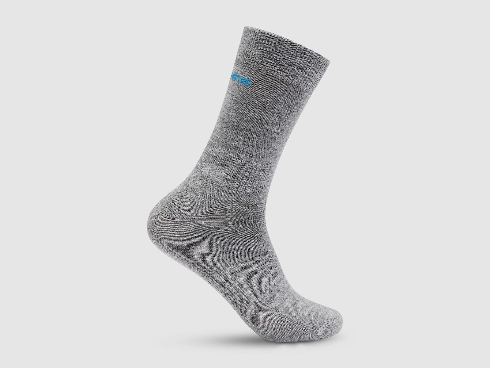 Bergans Allround Light Merino Sock Solid Grey/Aqua Lagoon 44-47