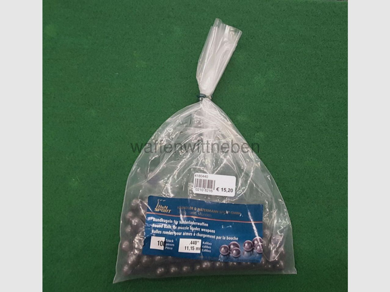 H&N (Haendler & Natermann) round balls for muzzle-loading weapons