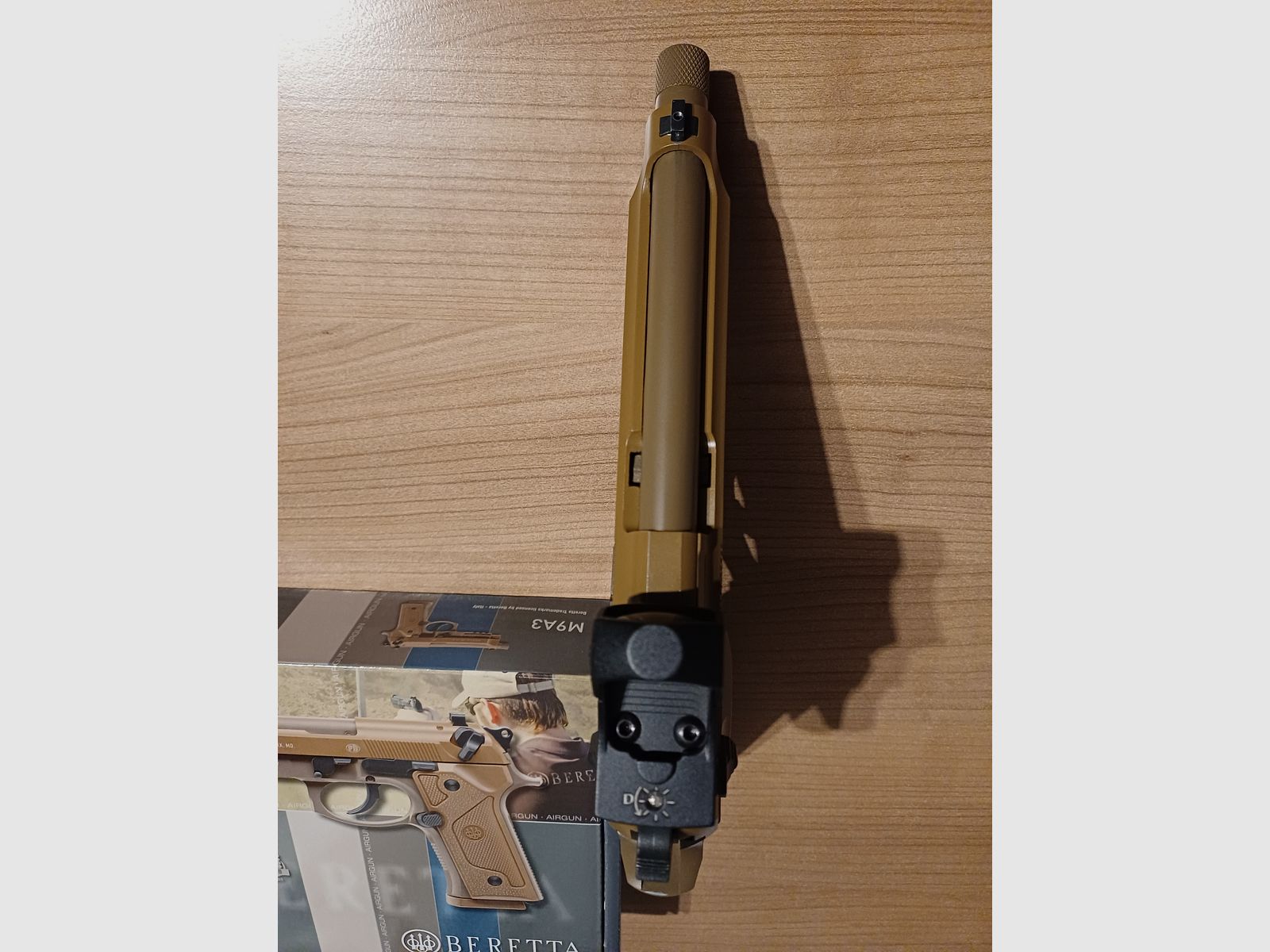 Beretta M9A3 FM FDE CO2 4,5mm BB Blowback Vollmetall met Red Dot Rotpuntkijker !