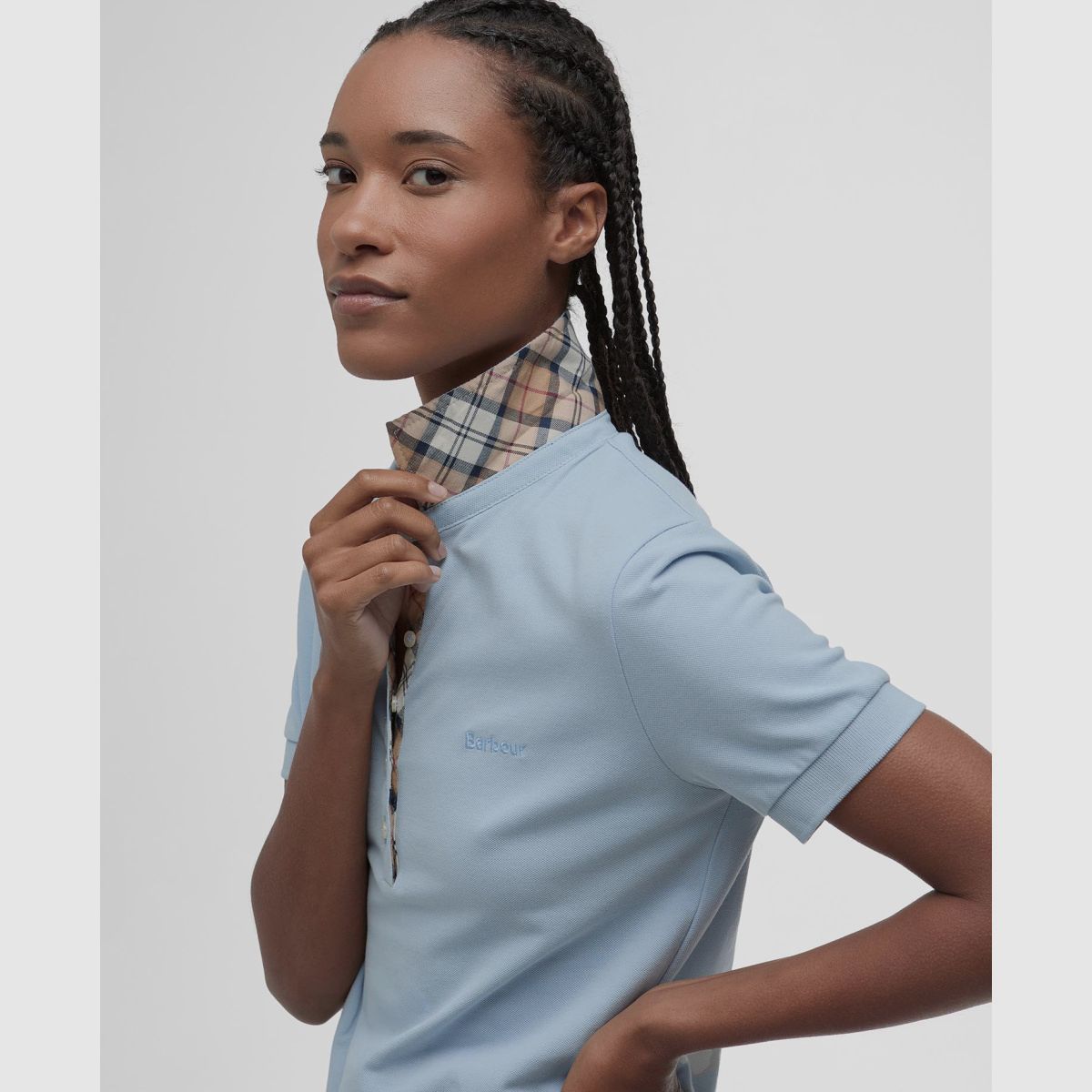 BARBOUR Portsdown Top Blue Idigo Tartan