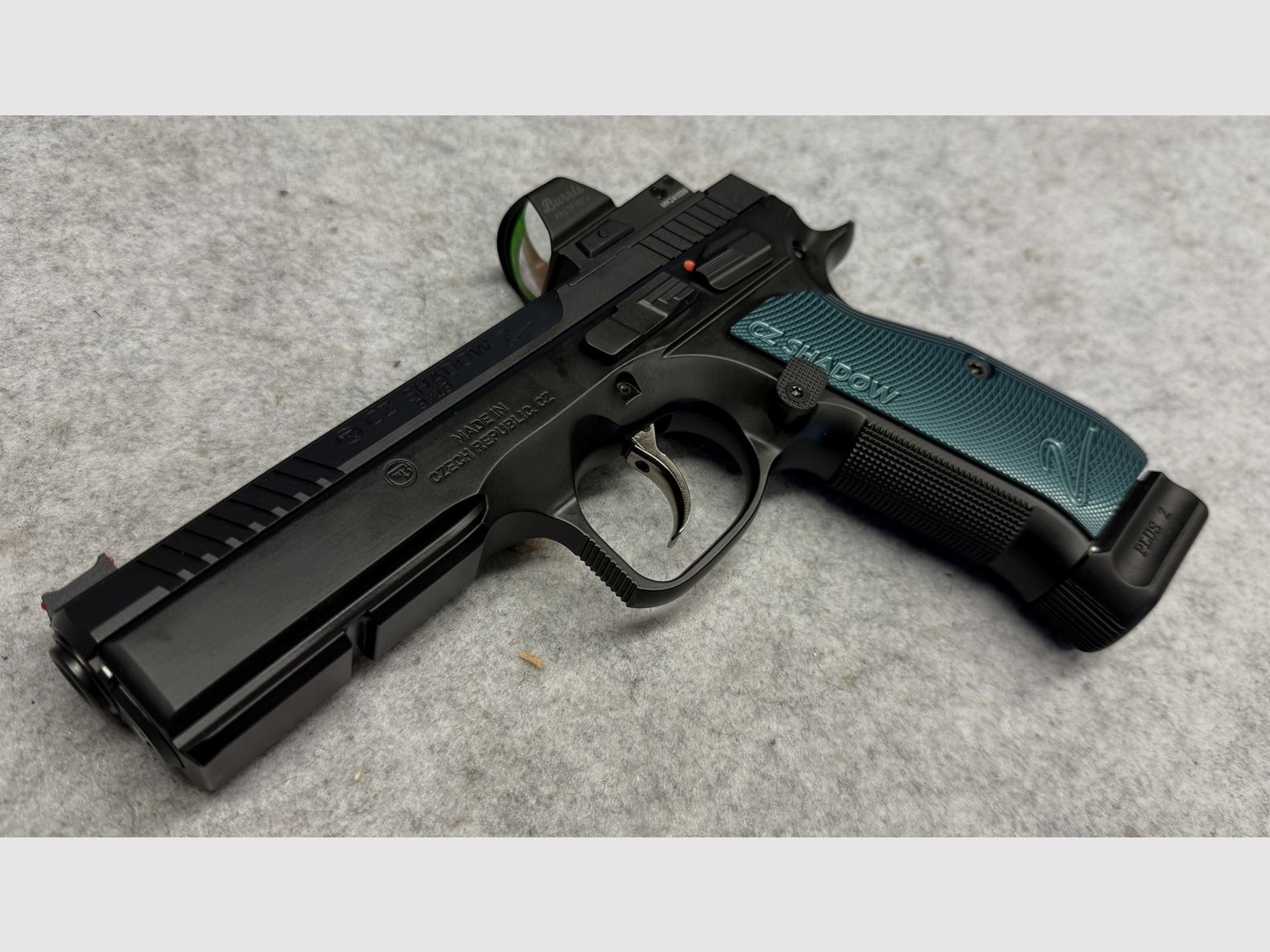 CZ Shadow II Optics Ready (OR) caliber 9mm Luger including Burris FastFire VI red dot sight