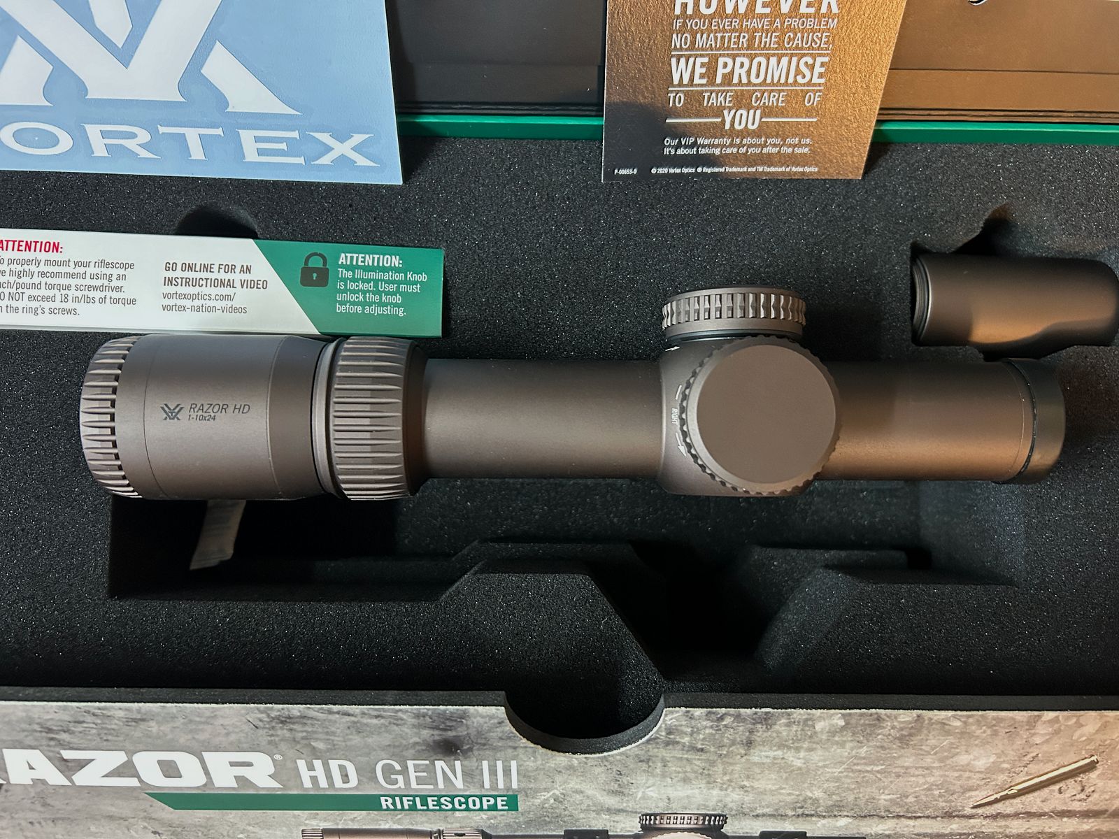 Vortex Razor HD Gen III 1-10x24 MRAD