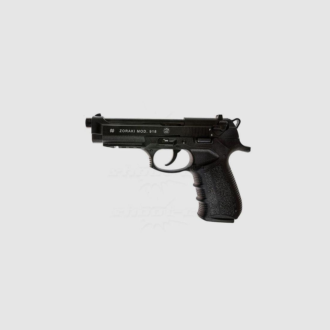 ZORAKI gas pistol (SRS) 918 'BERETTA'-style cal. 9mm P.A. black
