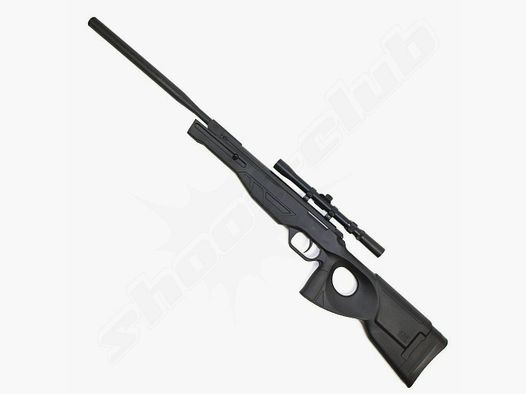 Fusil à air comprimé UX Patrol avec lunette 4,5mm diabolo noir