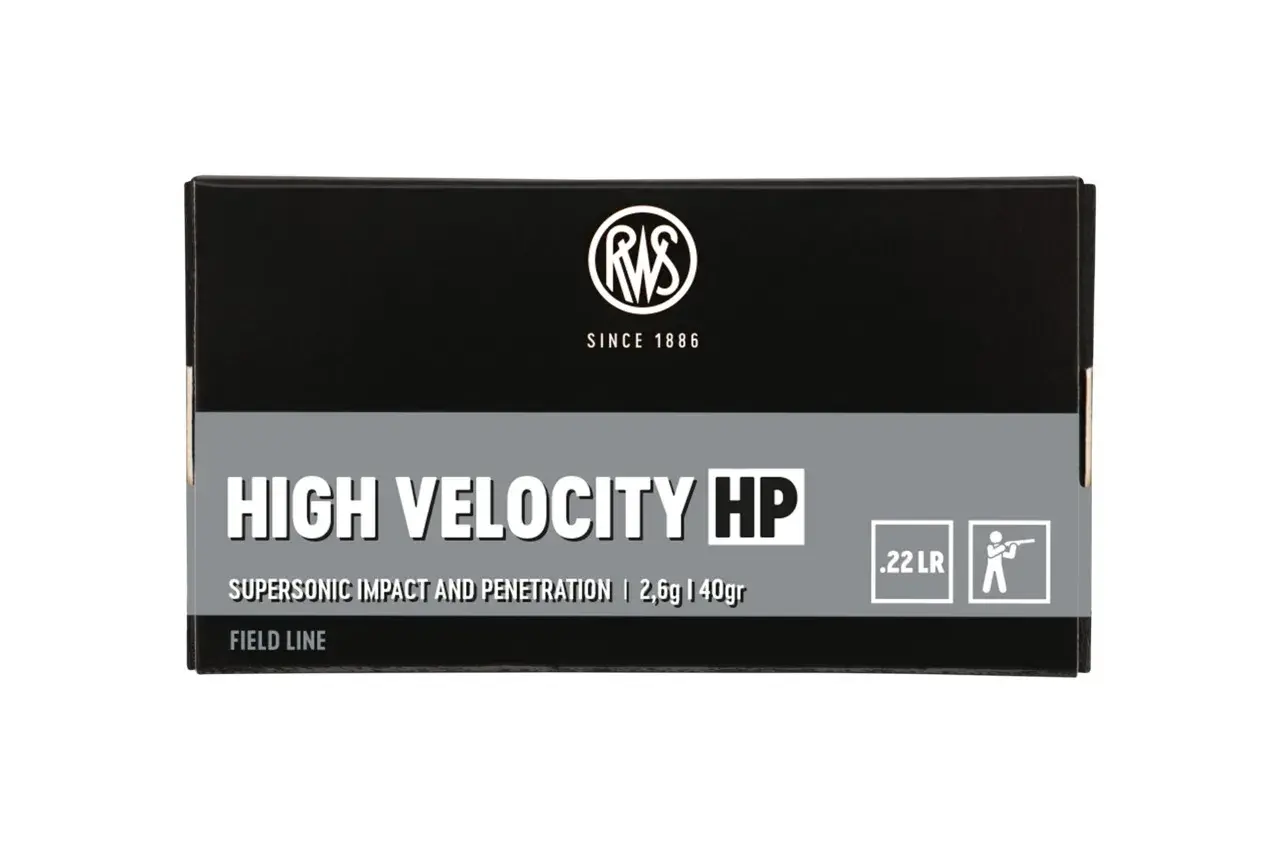 Patronen 22LR Zündhütchen RWS Hochgeschwindigkeit HP, Bild 2 von 2