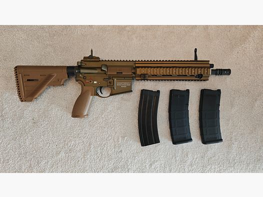 HK416 GBB 6mm RAL8000